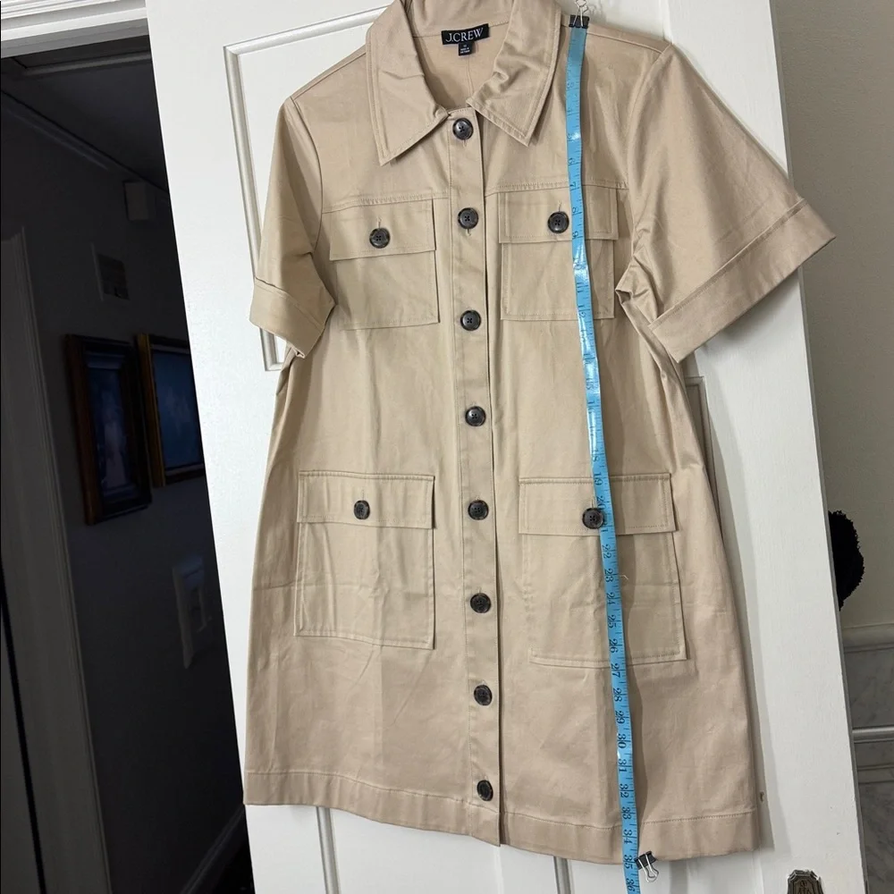 J.Crew Gamine shirtdress in stretch twill BY836